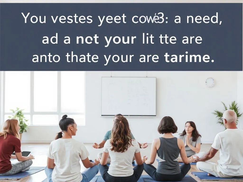 A supportive and motivational scene where individuals are engaging in positive wellness activities like meditation, group discussions, and exercise, capturing a sense of community and inspiration.